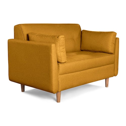 MAKORA Love Seat Modelo Bellini Mostaza