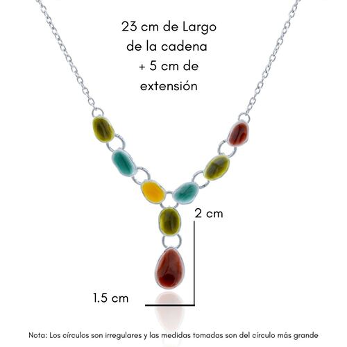 Cobatin Plateado con Esmaltado Multicolor  Tropicart