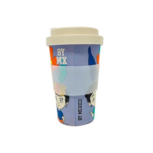 Vaso Cafetero de Bambú Muñecas By Mexico