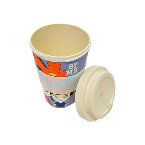 Vaso Cafetero de Bambú Muñecas By Mexico