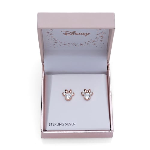 Aretes Minnie Mouse Cristal Plata.925 Disney