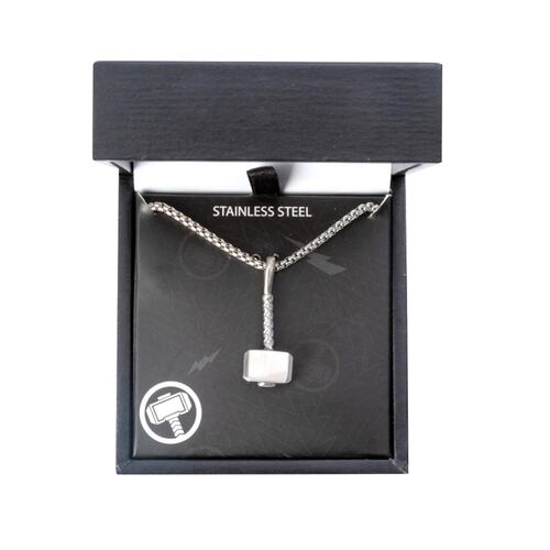 Collar Martillo De Thor Acero Inoxidable Disney
