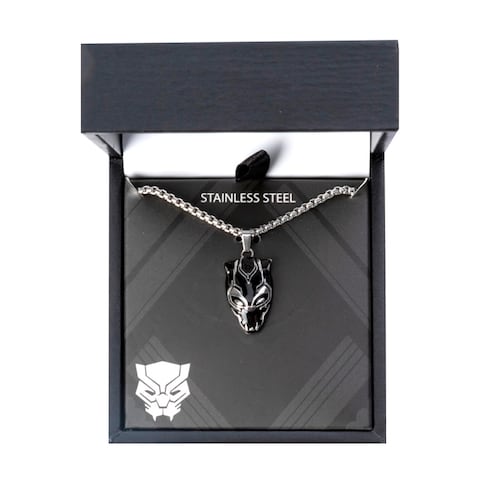 Collar Pantera Negra Acero Inoxidable Disney