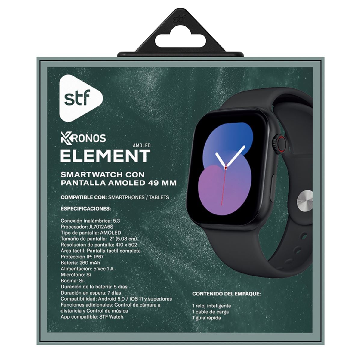 Kronos Reloj Amoled Smartwatch Reloj Inteligente STF Kronos