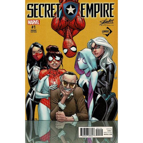 Secret Empire #1 Portada Variante Humberto Ramos y J. Scott Campbell Amarilla