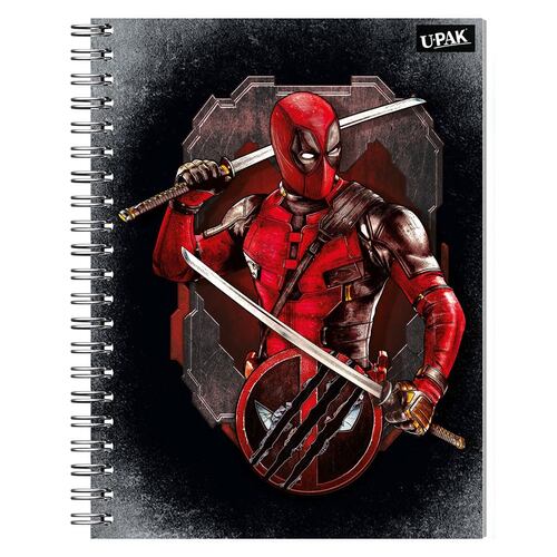 Cuaderno Upak Glad 100 Hojas C5 Deadpool 2024