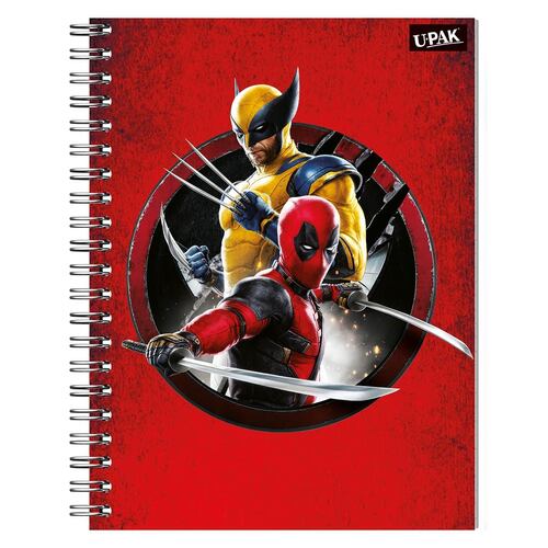 Cuaderno Upak Glad 100 Hojas C5 Deadpool 2024