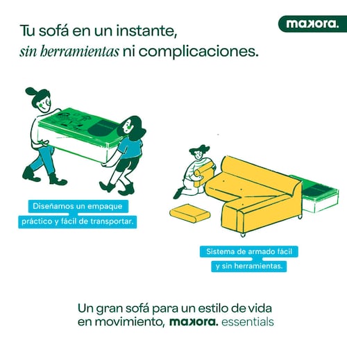 MAKORA Sofá Cama Reclinable + Taburete Modelo Avocata Gris Claro