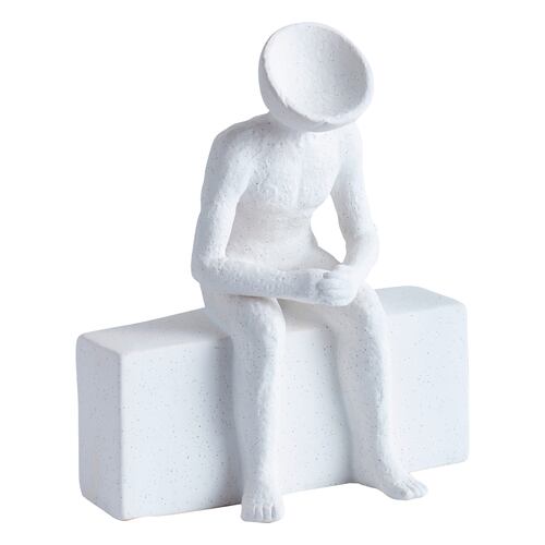 Figura Decorativa Diseño Hombre Sentado GAF