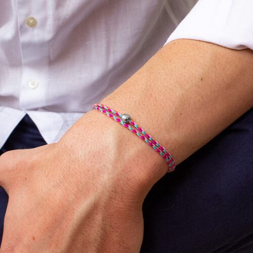 Pulsera Amalfi Giro Rosa Plata .925 Castellamare
