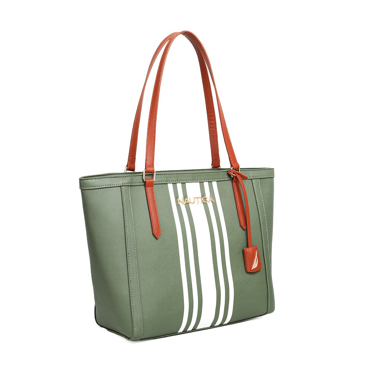 Bolso Tote Náutica Verde para Mujer