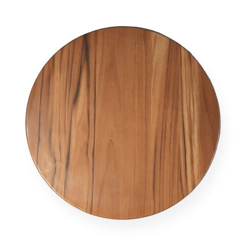 Plato Redondo Home Nature de Melamina Diseño en Madera 44*44*2.7 cm