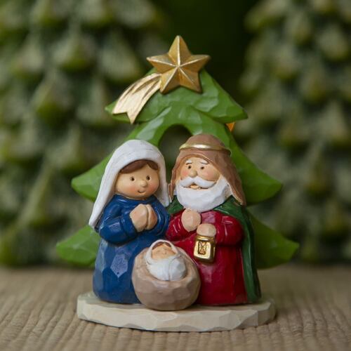 Figura Decorativa Edición Navidad Nacimiento Árbol de Navidad Running Decora