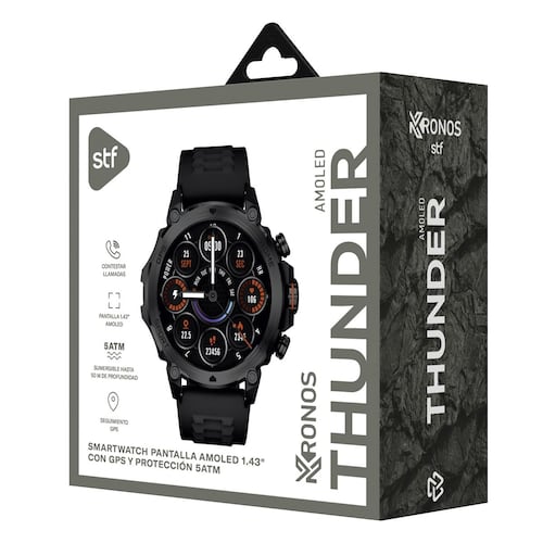 Smartwatch STF Kronos Thunder Negro