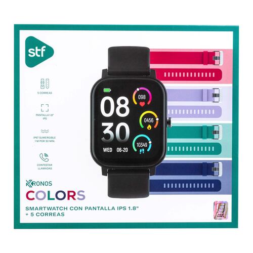 Smartwatch STF IPS 1.8 + 4 Correas