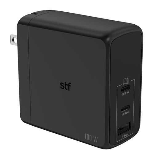 Cargador de Pared STF 100W GAN Usb/2 Tipo C