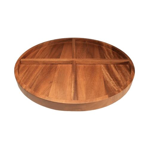 Charola Lazy Susan Giratoria Home Nature Diseño en Madera 32*32*3.8 cm