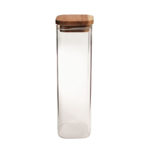 Contenedor Xia Grande de Vidrio de Borosilicato  con Tapa de Madera Home Nature