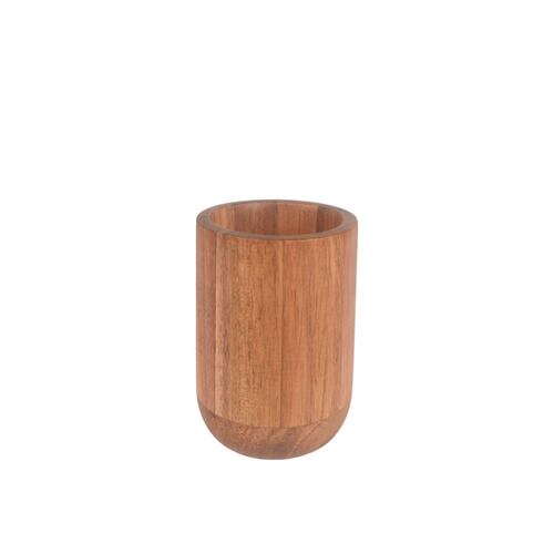 Juego de Baño Lúa 3 Piezas de Madera, Vaso, Dispensador y Bandeja Home Nature