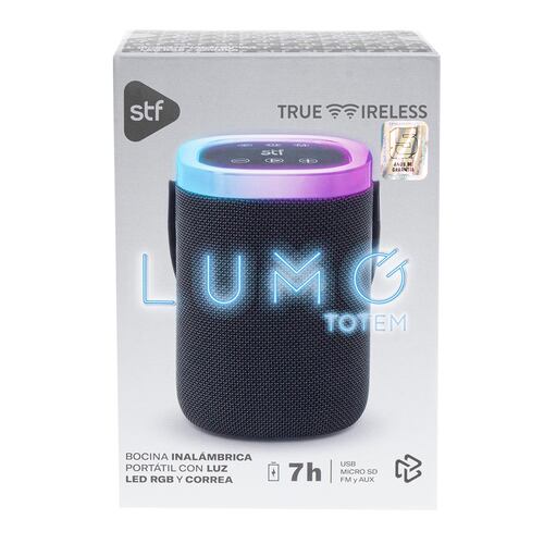 Bocina Stf Con Luz Led Rgb