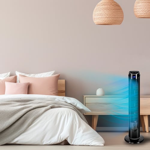 Set de 2 Ventiladores de Torre BLUE FAN de 33 Pulgadas 3 Velocidades con Wifi