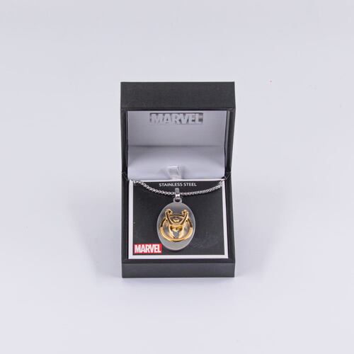 Collar Casco Loki Acero Disney