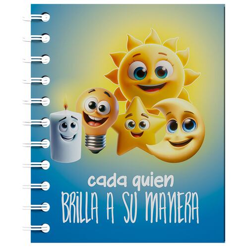 Libreta Chica Carmy con Doble Espiral Figura Sol