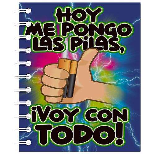 Libreta Chica Carmy con Doble Espiral Figura Batería