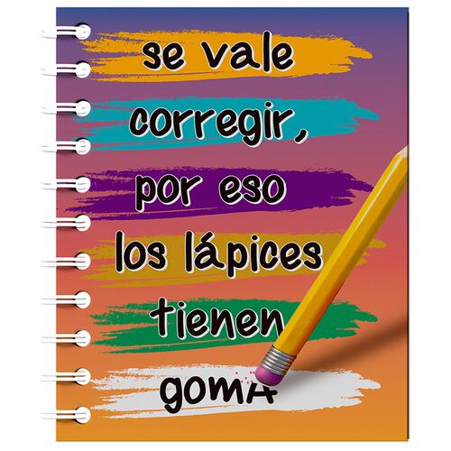 Libreta Chica Carmy con Doble Espiral Figura Lápiz