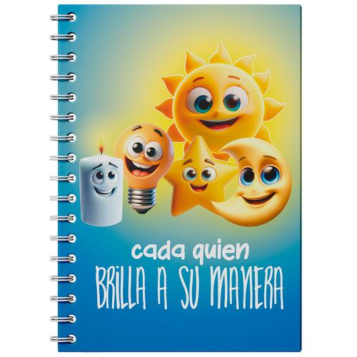 Libreta Mediana Carmy con Doble Espiral Figura Sol