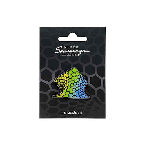 Pin Soumaya Hexágonos Metálico Verde BY MEXICO