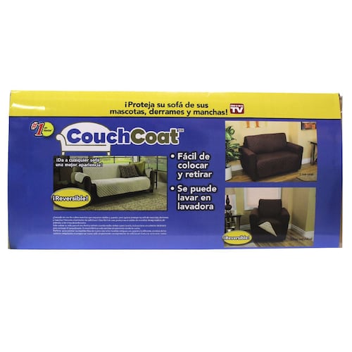 Protector de Sofá Couch Coat Set 3 piezas café/beige