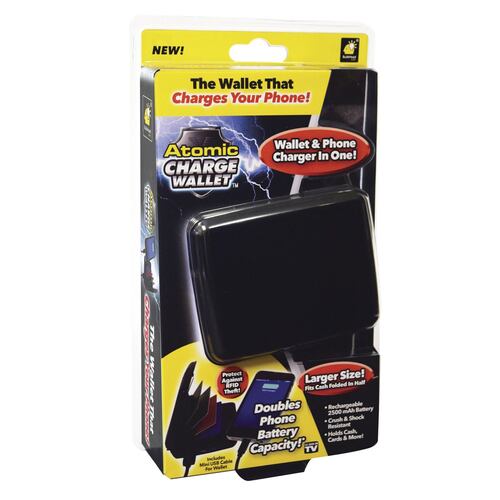 Atomic Charge Wallet Negra