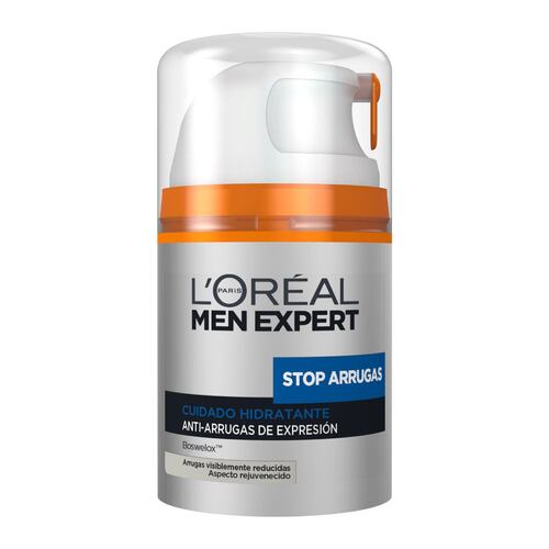 Crema antiarrugas hombre, Stop Arrugas,Men Expert L'Oréal Paris, 50 ml