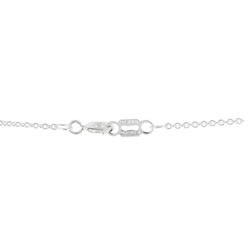 Collar Corazón Mitad Zircornias Plata .925 D´Villalpando