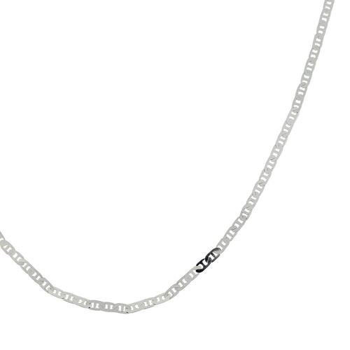 Cadena Dvillalpando Ancla 50 Martillada  Plata .925