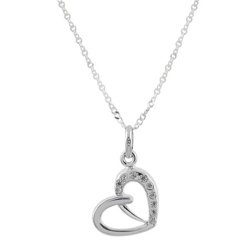 Collar Plata .925 Corazón con Zirconias DVillalpando
