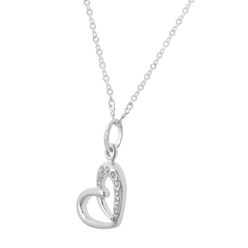 Collar Plata .925 Corazón con Zirconias DVillalpando