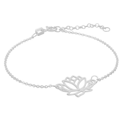 Pulsera Flor De Loto Plata,Pulsera, Redonda, Villalpando