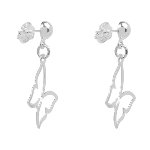 Aretes Contorno De Mariposa. Plata, Aretes, Contorno De Mariposa, Villalpando