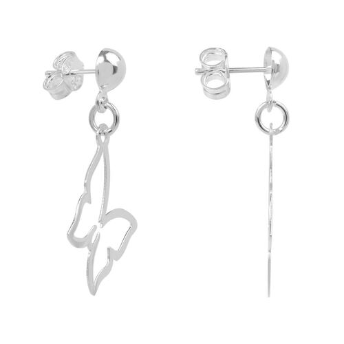 Aretes Contorno De Mariposa. Plata, Aretes, Contorno De Mariposa, Villalpando