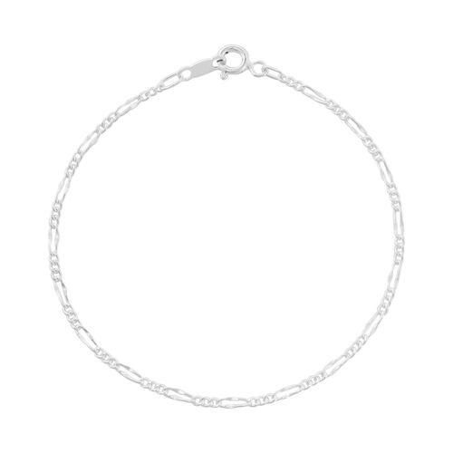 Pulsera Fígaro 50 3x1 Forjada Plata .925 Villalpando