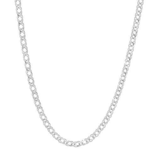 Cadena Doble Rombo 100 Zegrinada Plata .925 Villalpando