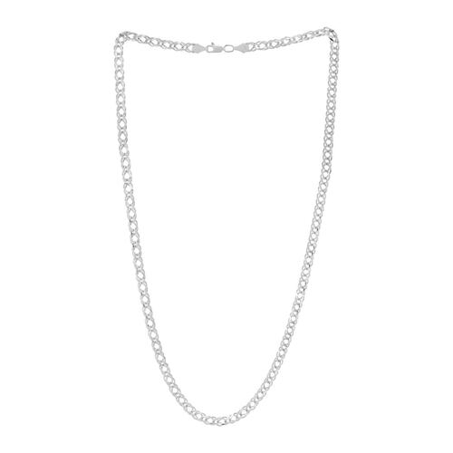 Cadena Doble Rombo 100 Zegrinada Plata .925 Villalpando