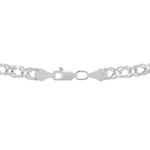 Cadena Doble Rombo 100 Zegrinada Plata .925 Villalpando