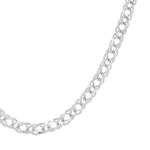 Cadena Doble Rombo 100 Zegrinada Plata .925 Villalpando