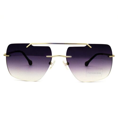 Lente de sol Nivada SNV17261 en metal dorado