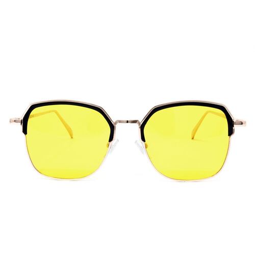 Lente de sol Capa de Ozono SCO81021P en metal dorado amarillo