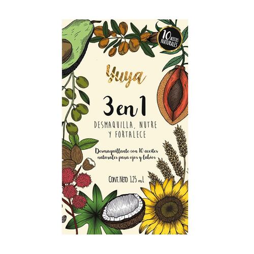 YUYA Desmaquillante 3 en 1 con 10 aceites naturales