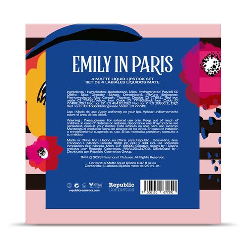 Set de 4 labiales líquidos mate Emily In Paris